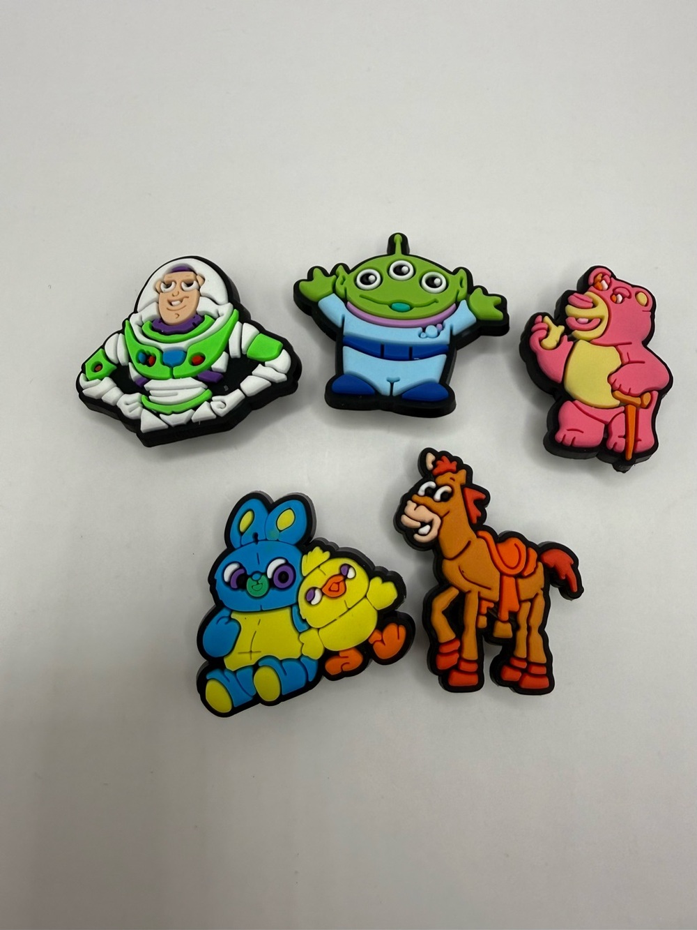Toy Story Shoe Charm lot of (5) Buzz Lightyear Lots-o Bullseye for Crocs & more